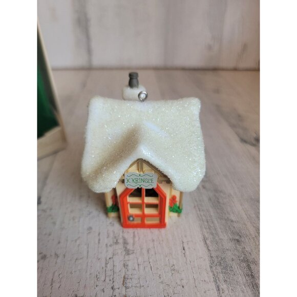 Hallmark Santa's Workshop ornament Xmas glitter vintage - Picture 5 of 8